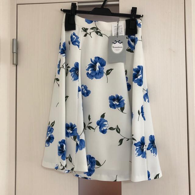 【新品タグ付き】リランドチュール　ブライトフラワースカート サイズ2