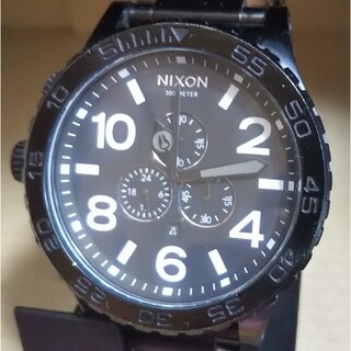 ニクソン(NIXON)の電池新品 NIXON ニクソン 51-30 アナログ 腕時計 メンズ ブラック(腕時計(アナログ))