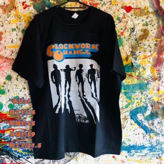 卍時計仕掛けのオレンジ卍　アバンギャルド  Tシャツ　映画　80年代風(Tシャツ/カットソー(半袖/袖なし))