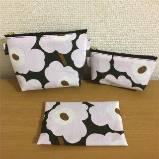 ☆お買い得3点セット‼︎ハンドメイド マリメッコ ポーチ☆(ポーチ)