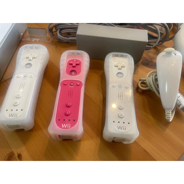 Wii 本体 Wii Fitヌンチャク ハンドル ソフト8本セット 初期化済み