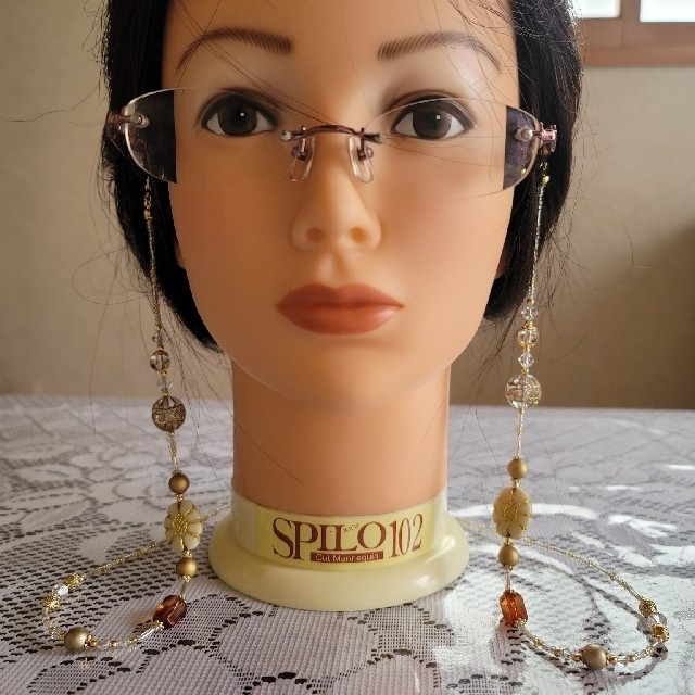 眼鏡チェーン&マスクチェーン&ネックレス&ブレスレット ハンドメイドのアクセサリー(ネックレス)の商品写真