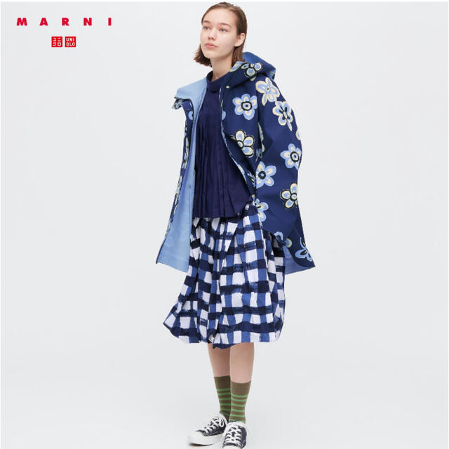 新品タグ付きUNIQLOマルニコラボスカートS ひざ丈スカート
