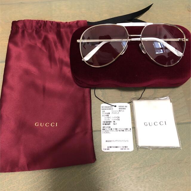 GUCCI - GUCCI アビエーター クリア サングラス 登坂広臣の通販 GUCCI - GUCCI アビエーター クリア サングラス 登坂広臣の通販