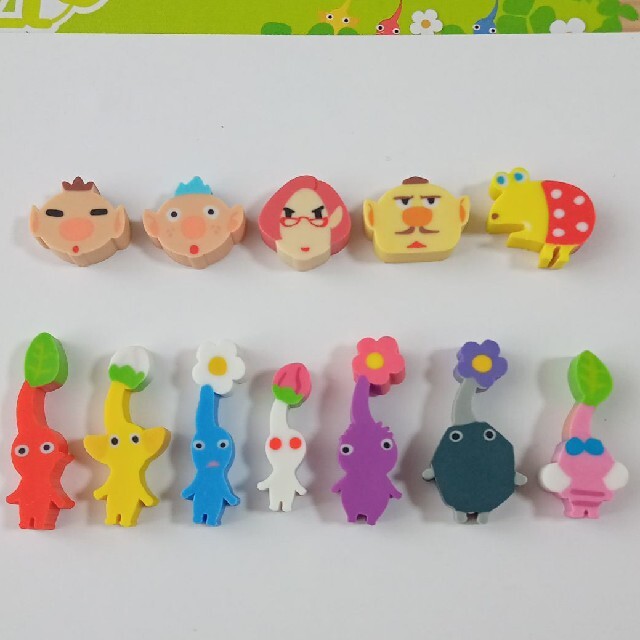 任天堂(ニンテンドウ)のA　ピクミン　つめつめ♪消しゴム　ピクミン3 デラックス　ピクミンブルーム キッズ/ベビー/マタニティのおもちゃ(その他)の商品写真