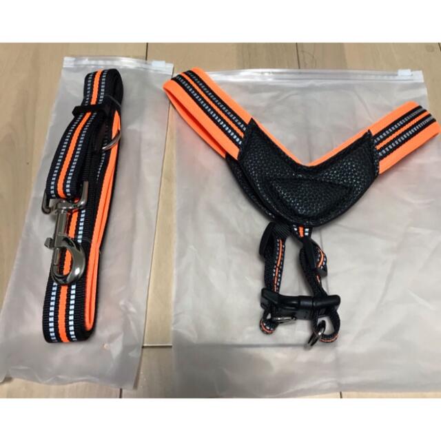 Ｍ中型犬用ハーネスリード２点セット　柔らかなクッションメッシュが◎Ｍサイズ その他のペット用品(犬)の商品写真