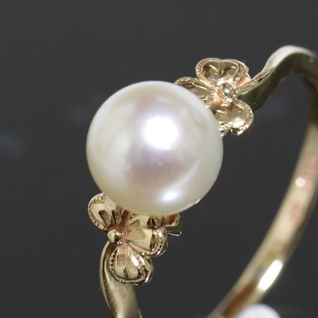 MIKIMOTO(ミキモト)のミキモト MIKIMOTO パール 7mm クローバー リング 13.5号 レディースのアクセサリー(リング(指輪))の商品写真