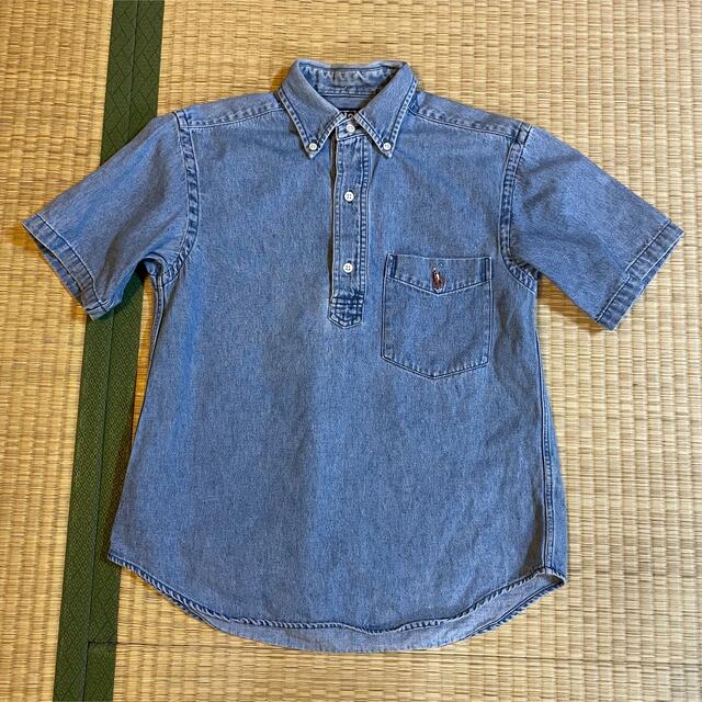 POLO RALPH LAUREN(ポロラルフローレン)のラルフローレン 半袖デニムシャツ プルオーバー ノースフェイス パタゴニア キッズ/ベビー/マタニティのキッズ服男の子用(90cm~)(Tシャツ/カットソー)の商品写真