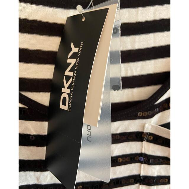 DKNY ダナキャランニューヨーク タンクトップ ノースリーブ ボーダー S 8