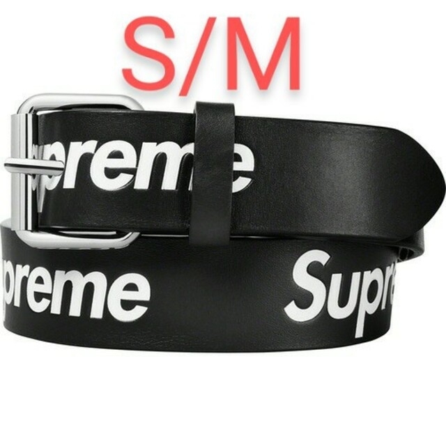 Supreme Repeat Leather Belt BLK S/M