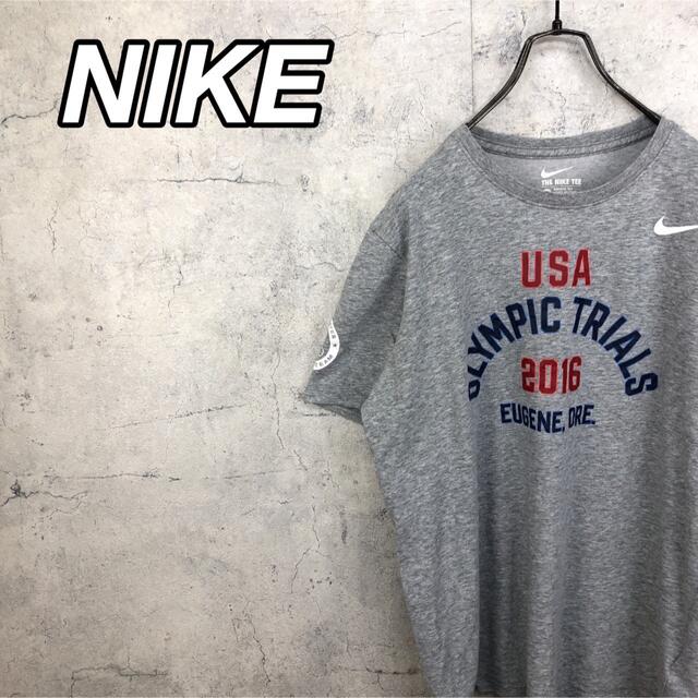 NIKE(ナイキ)の希少 90s ナイキ Tシャツ プリントロゴ スウッシュロゴ 美品 メンズのトップス(Tシャツ/カットソー(半袖/袖なし))の商品写真