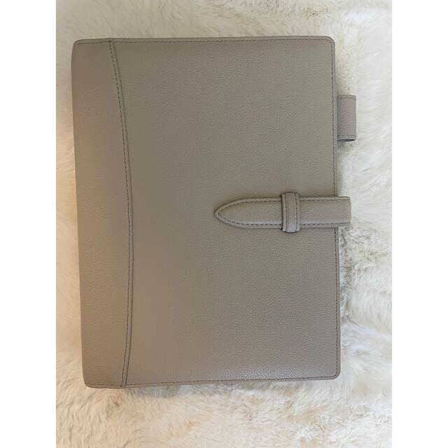 フランクリンプランナー クラシックサイズ グレージュ リング30mm 牛革