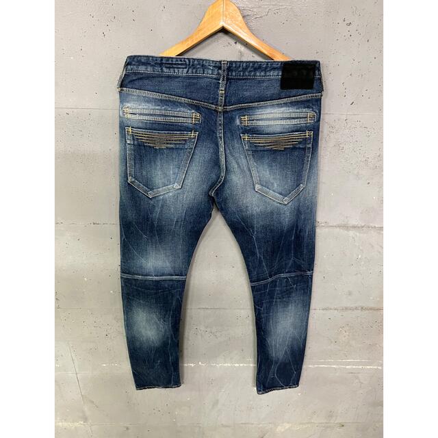 TAVERNITI SO JEANS　スウェットデニム　ダメージ加工　カモフラ