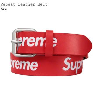 シュプリーム(Supreme)のSupreme Repeat Leather Belt "Red" L/XL(ベルト)