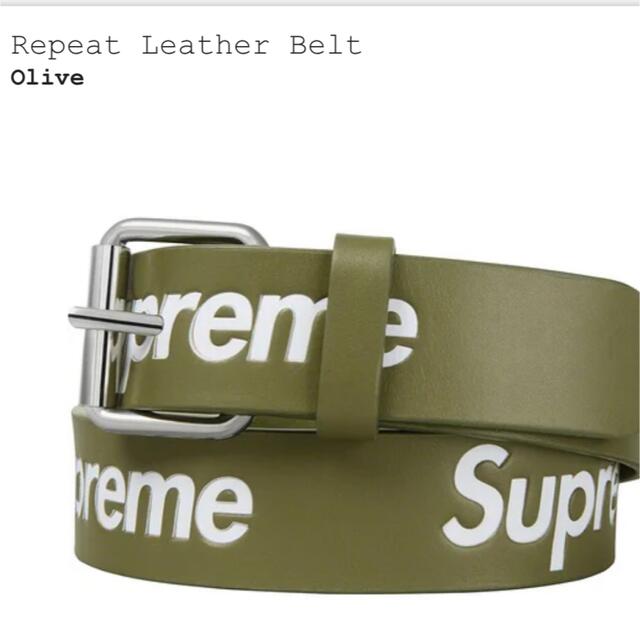 Supreme Repeat Leather Belt