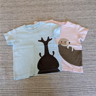 ムジルシリョウヒン(MUJI (無印良品))の無印良品　Tシャツ２枚組　80cm(Ｔシャツ)