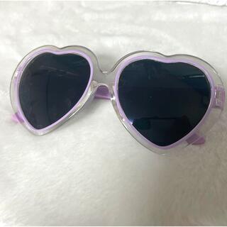 ウィゴー(WEGO)のWEGO ウィゴー ハート サングラス 紫 パープル(サングラス/メガネ)