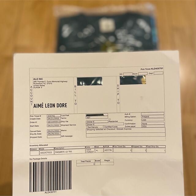 New Balance(ニューバランス)の完売‼️Aime Leon Dore × New Balance L/S XL メンズのトップス(Tシャツ/カットソー(七分/長袖))の商品写真