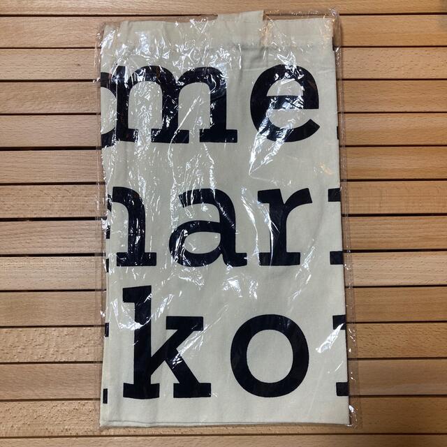 marimekko(マリメッコ)の★特価・希少★ マリメッコ ノベルティ トートバック 黒文字 レディースのバッグ(トートバッグ)の商品写真