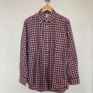 ユニクロ(UNIQLO)のユニクロ　チェック　長袖シャツ　レッド(シャツ)