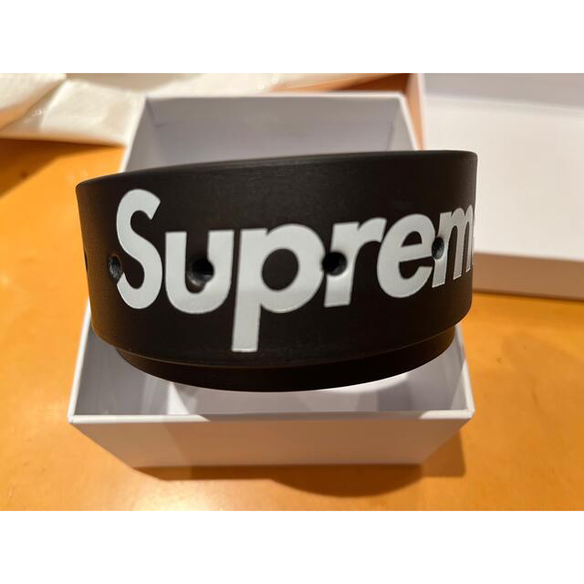 Supreme Repeat Leather Belt BLK S/M