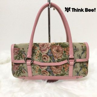 シンクビー(Think Bee!)のThink Bee シンクビー ジャガード レザー ハンドバッグ(ハンドバッグ)