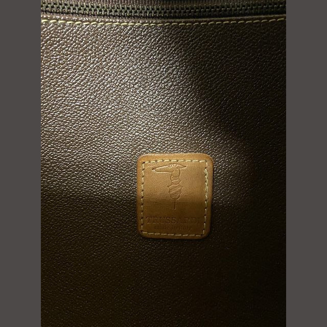 Trussardi(トラサルディ)のトラサルディ TRUSSARDI PVC レザー トートバッグ 裏ロゴ総柄  メンズのバッグ(トートバッグ)の商品写真