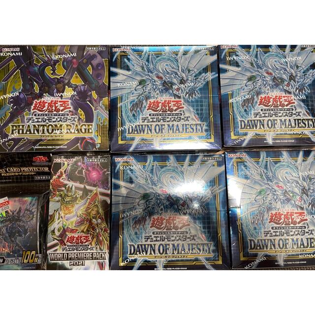 遊戯王　ドーンオブマジェスティ　他　シュリンク付き　6BOX