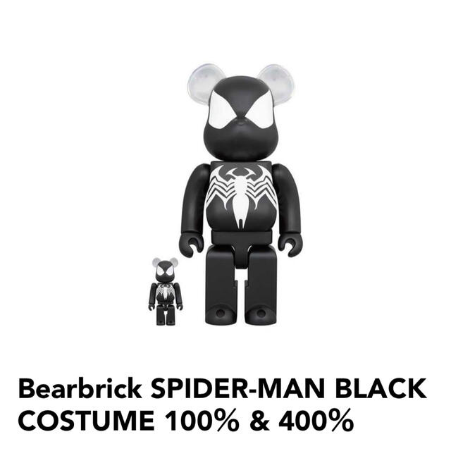 Bearbrick SPIDER-MANBLACKCOSTUME100％400％