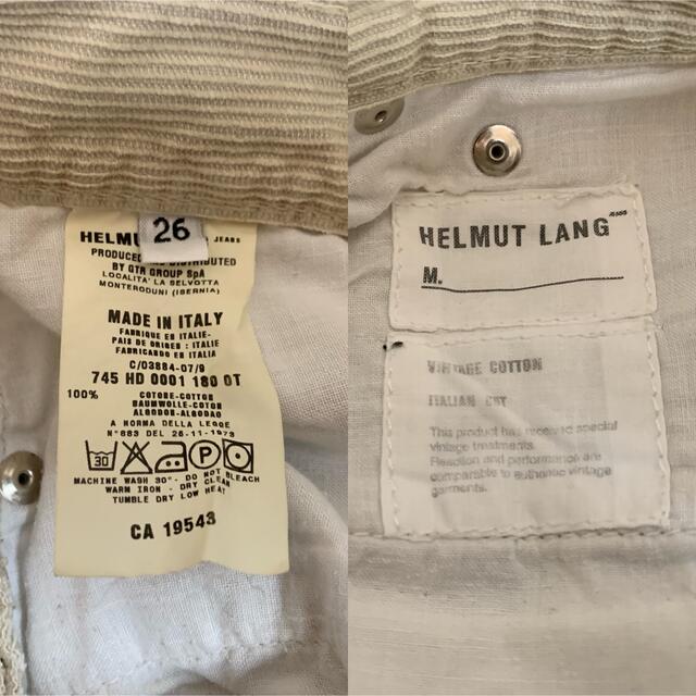 HELMUT LANG(ヘルムートラング)のHELMUT LANG VINTAGE 初期 ITALY製 コーデュロイパンツ レディースのパンツ(ワークパンツ/カーゴパンツ)の商品写真