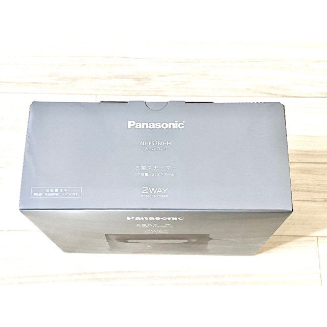 Panasonic(パナソニック)の新品 未開封 衣類スチーマー スチーム アイロン NI-FS780-H スマホ/家電/カメラの生活家電(アイロン)の商品写真
