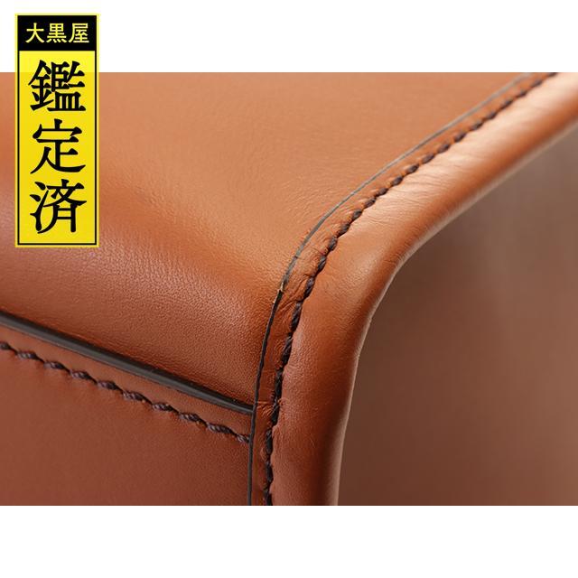 FENDI(フェンディ)のフェンディ　サンシャインラージ　ショッパー　 ブラウン　レザー　【431】 レディースのバッグ(トートバッグ)の商品写真