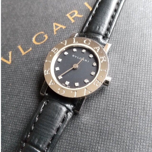 腕時計ブルガリ BVLGARI BB23SL 美品 12ポイントダイヤレディース B