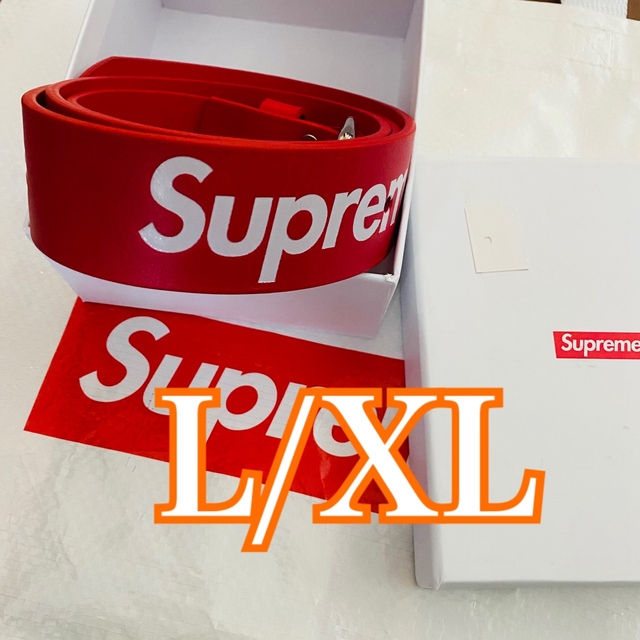 Supreme Repeat Leather Belt L XL 赤 - www.labheart.org