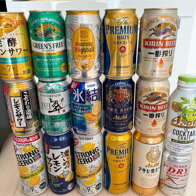 アルコール ビール チューハイ ノンアル 17本 詰め合わせ 食品/飲料/酒の酒(その他)の商品写真