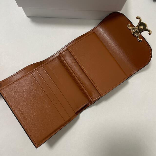 美品 CELINE セリーヌ トリオンフ ウォレット タン | hartwellspremium.com