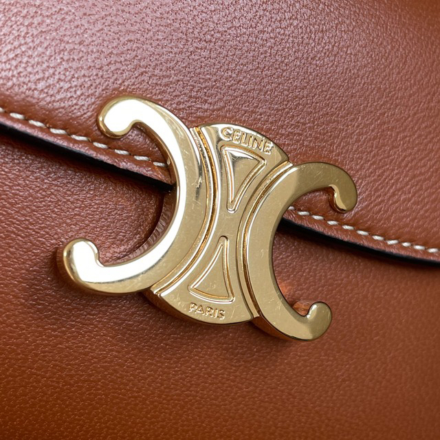 美品 CELINE セリーヌ トリオンフ ウォレット タン | hartwellspremium.com