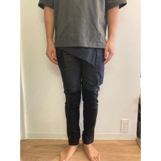 リックオウエンス(Rick Owens)のリックオーエンス　バイカーパンツ　ブラック(その他)