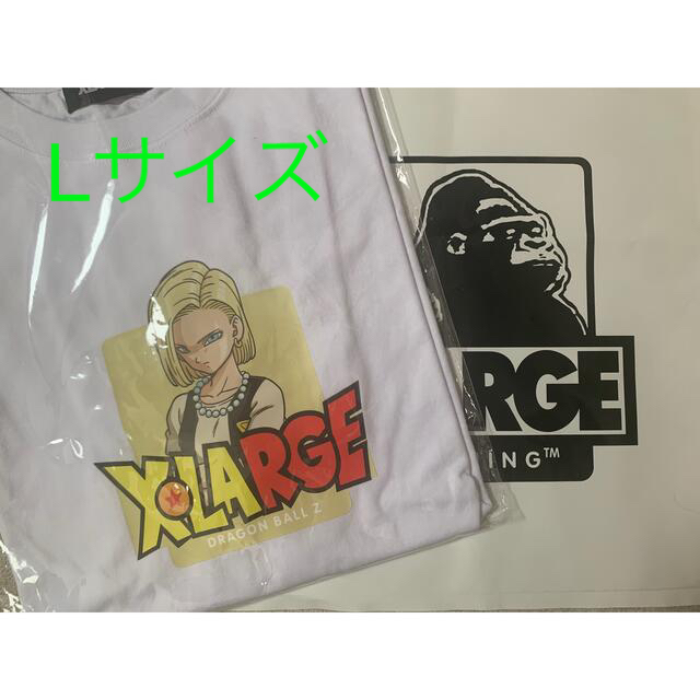 XLARGE ドラゴンボール コラボ 人造人間18号 白 Lサイズ