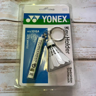 ヨネックス(YONEX)のYONEX キーホルダー（バドミントンシャトルタイプ）笛付き　新品(バドミントン)