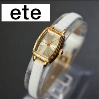 エテ(ete)の【稼働品】ete レディース腕時計　電池交換済　新品ベルト(腕時計)