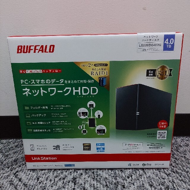 【新品】BUFFALO　LinkStation　LS220D0402G