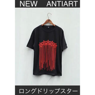 アンチ(ANTI)の507 新品　ANTI ART ロングドリップスター　Tシャツ　ブラック　M(Tシャツ/カットソー(七分/長袖))