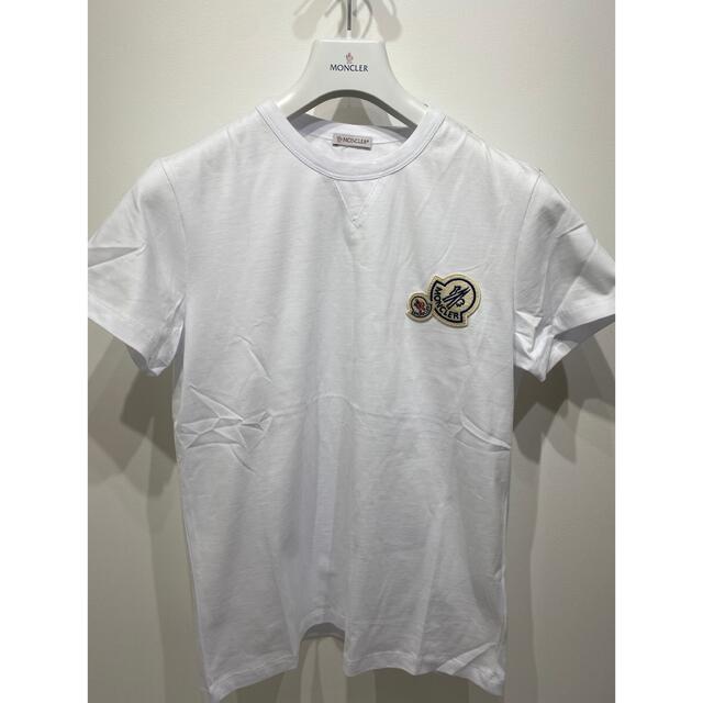 Tシャツ モンクレール moncler ホワイト ダブルワッペン 2021 素敵な