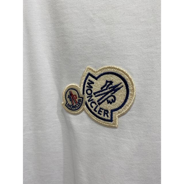 モンクレール　MONCLER Tシャツ　ダブルワッペン　2021 ホワイト