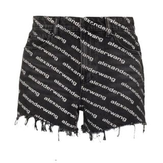 紫③ alexander wang ロゴ ショートパンツ - 通販 - lubo.com.pl