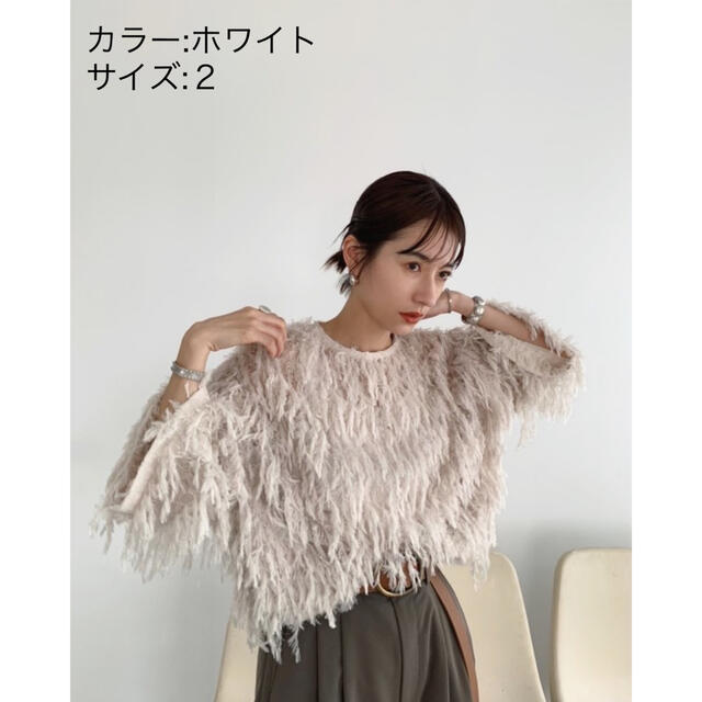 FRINGE LACE TOPS  【CLANE】