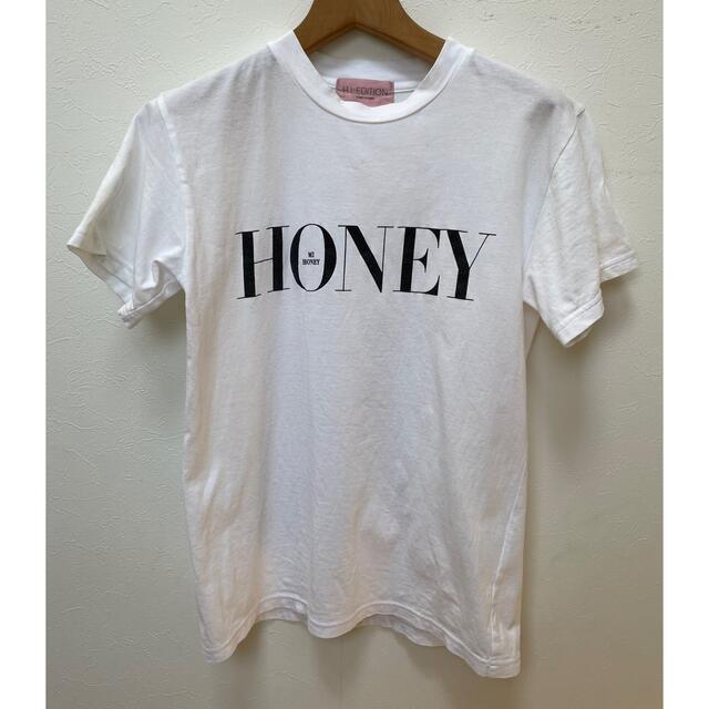 Honey mi Honey(ハニーミーハニー)のHONEY MI HONEY　ハニーミーハニー　　半袖ロゴTシャツ　ホワイト　M レディースのトップス(Tシャツ(半袖/袖なし))の商品写真