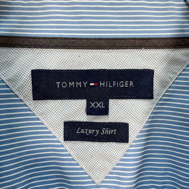 TOMMY HILFIGER(トミーヒルフィガー)の【希少】VINTAGE リメイク 再構築 ストライプシャツ レアデザイン 1点物 メンズのトップス(シャツ)の商品写真