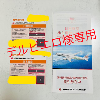JAL(日本航空) - JAL 株主優待券 2023/5/31まで 日本航空　2枚　割引券冊子